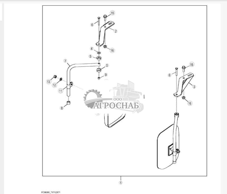 Наружное зеркало 